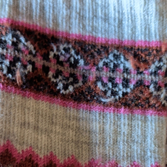 Smartwool Pink and Brown Patterned Socks - Picture 6 of 7